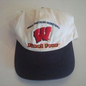 WISCONSIN BADGERS 2000 BASKETBALL HAT CAP VINTAGE Y2K 00S J1